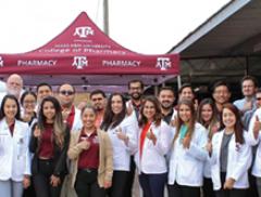 Students at Texas A&M Rangel College of Pharmacy