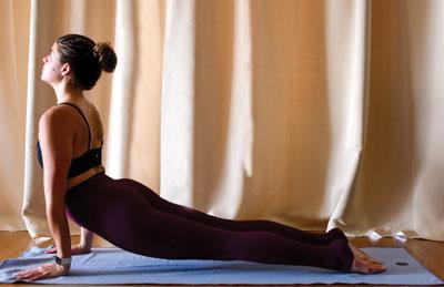Jennifer Schweiger in yoga pose