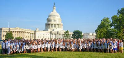 191 SLI Attendees in front of the Capital in DC.